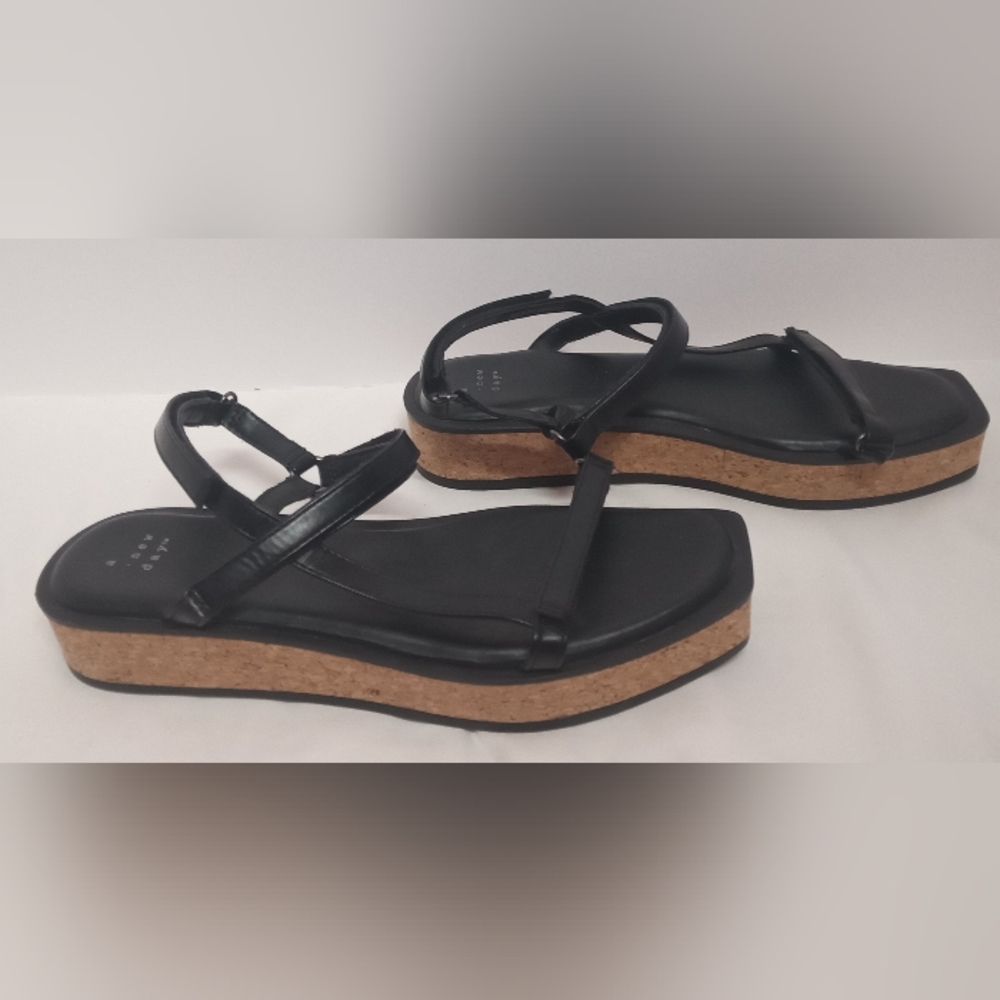 Target - A New Day: Black/Nova Sandals Size 8